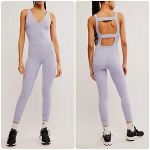 NWT Free People Women S Never Better Platinum One Piece Jumpsuit